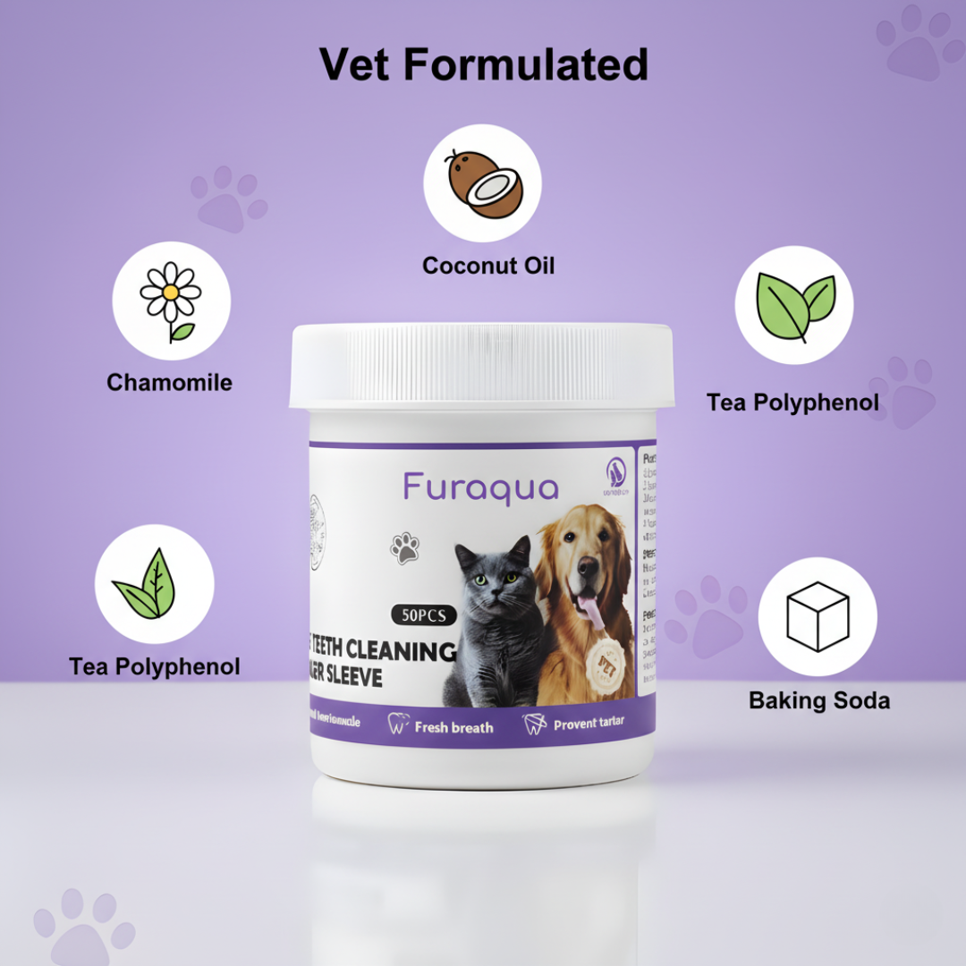 Furaqua Pets Dental Finger Wipes