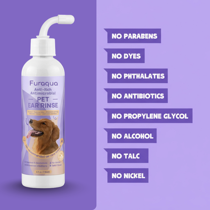 Furaqua Anti-itch & Antimicrobial Pet Ear Rinse