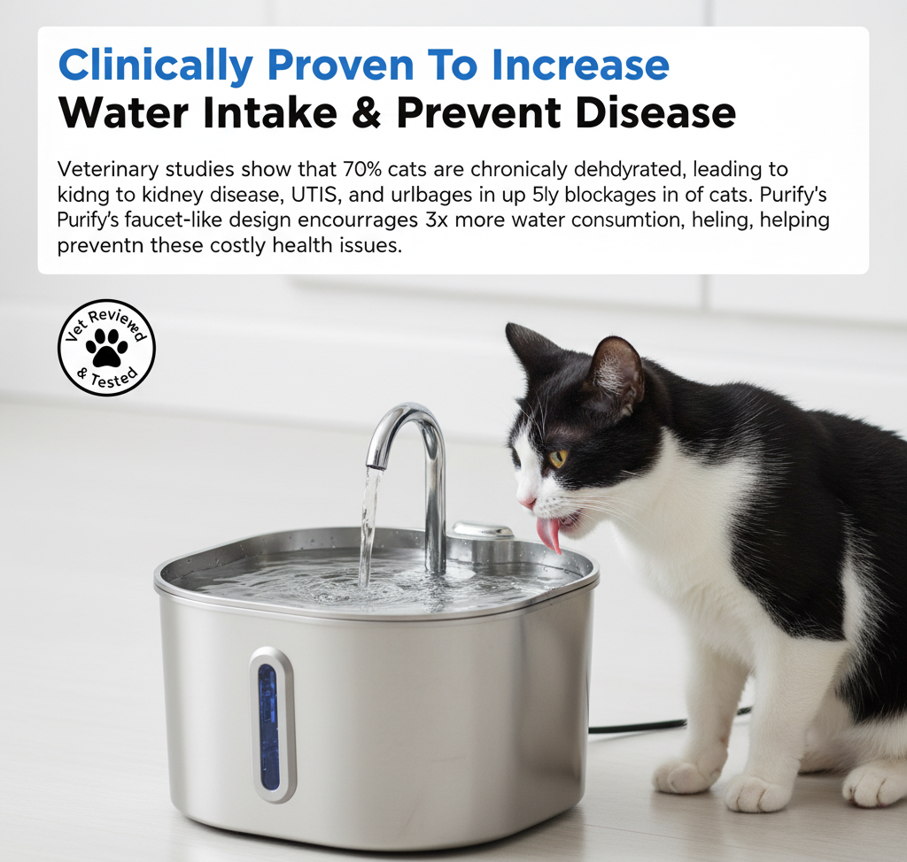 Furaqua Stainless Steel Water Fountain