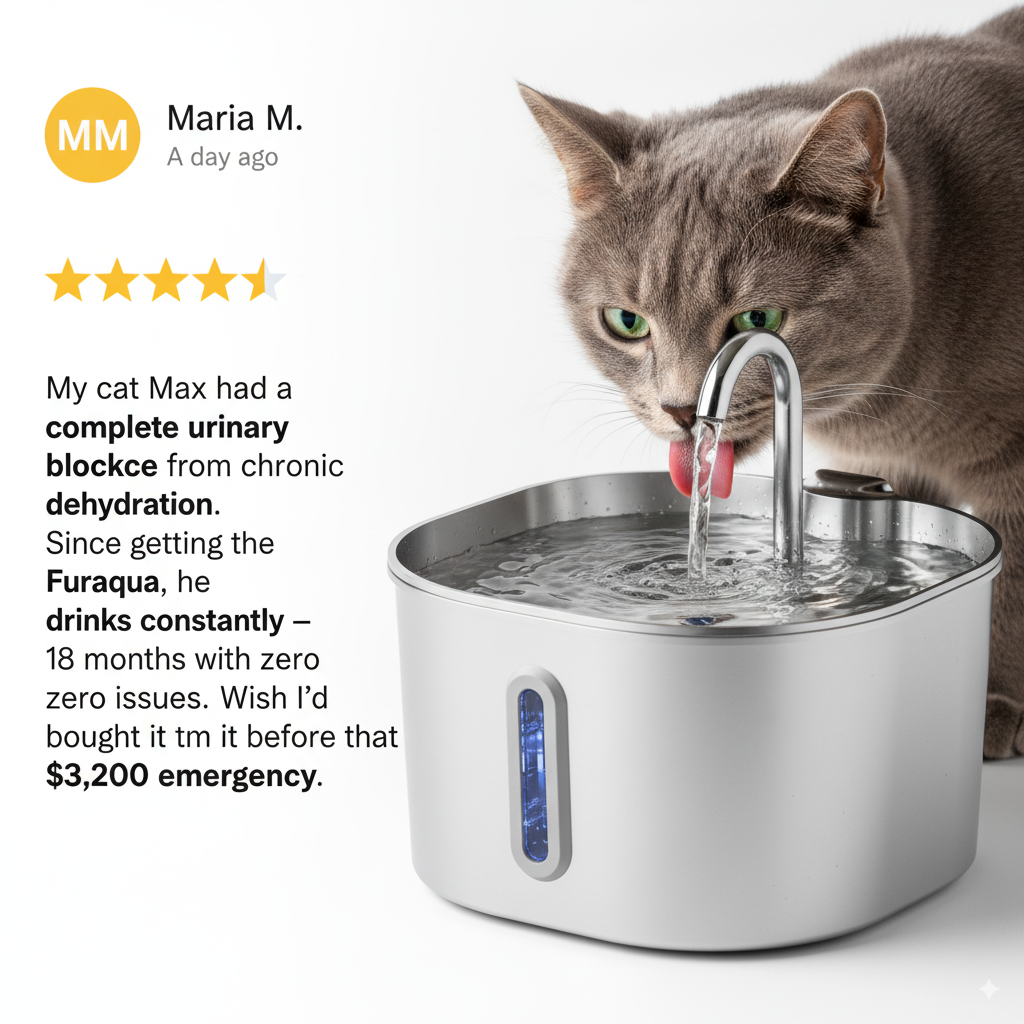 Furaqua Stainless Steel Water Fountain