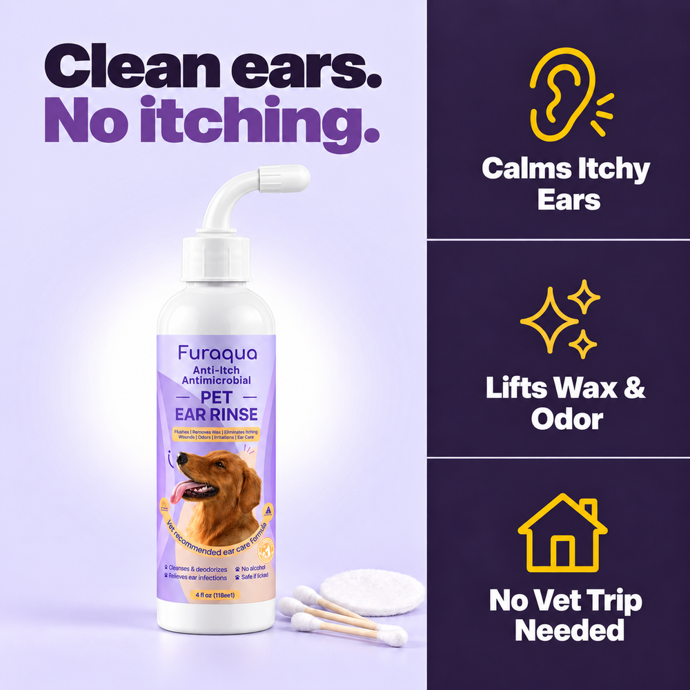 Furaqua Anti-itch & Antimicrobial Pet Ear Rinse image 1