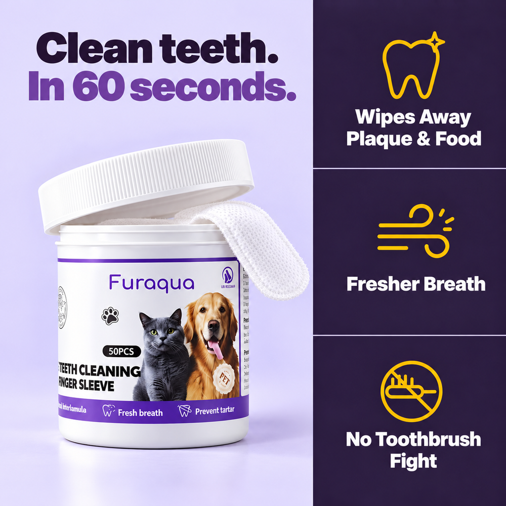 Furaqua Pets Dental Finger Wipes image 1